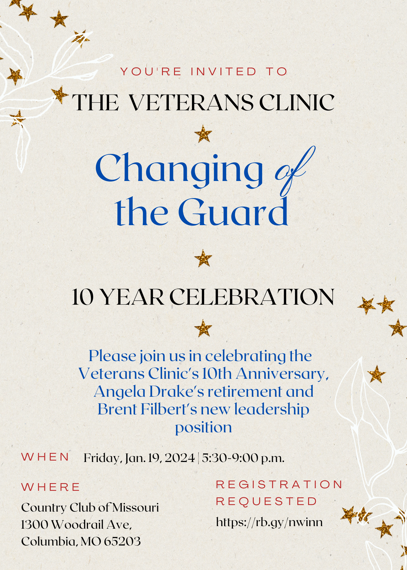 Changing of the Guard invitation 
