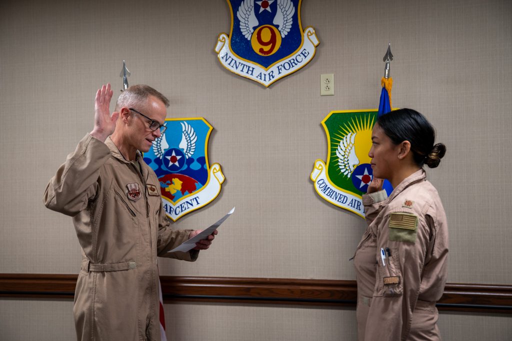 Esguerra being sworn in