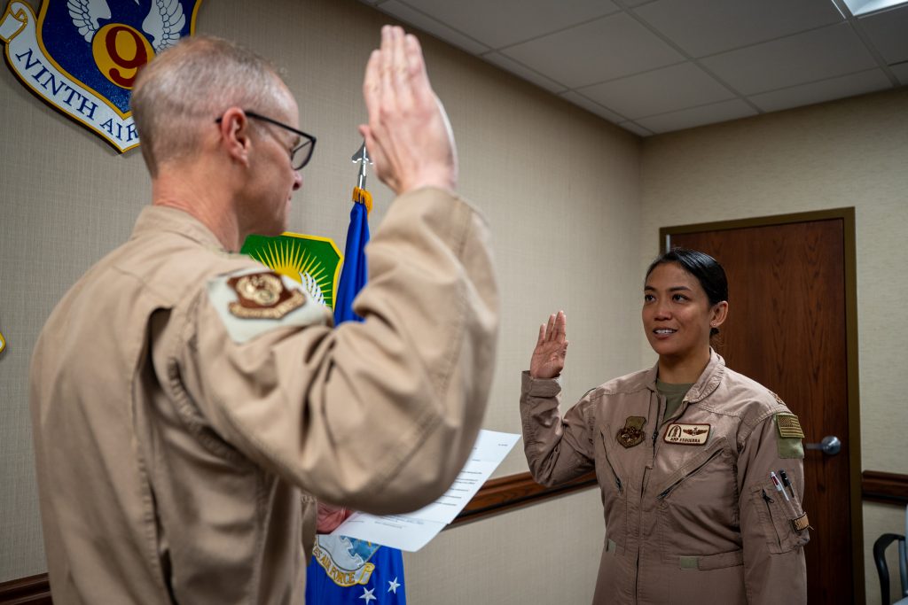 Esguerra being sworn in