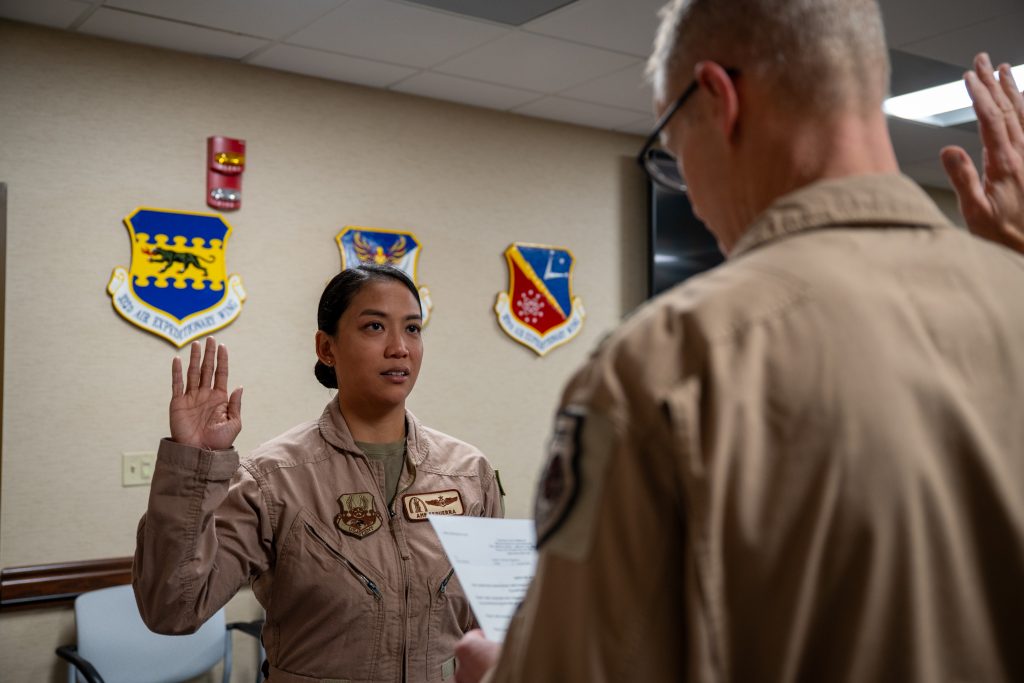 Esguerra being sworn in